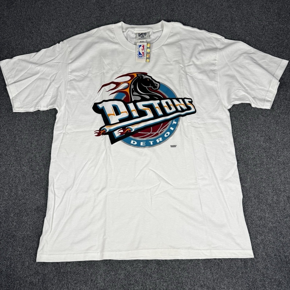 New Vintage Nutmeg Detroit‎ Pistons XL Shirt Lee Sport 1990s NBA NWT
